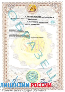 Образец сертификата соответствия (приложение) Абакан Сертификат ISO 14001